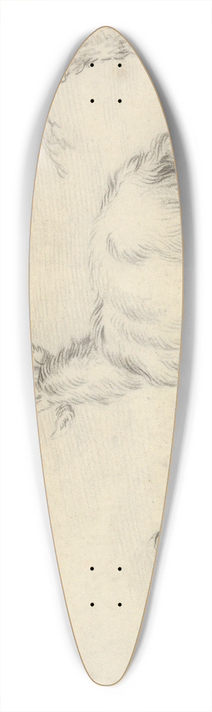 Pieter Gerardus van Os - A Standing and a Lying Goat Near a Small Tree 39.3 inch art pintail longboard deck