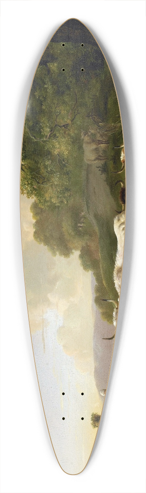 Pieter Gerardus van Os - Landscape with Cattle 39.3 inch art pintail longboard deck