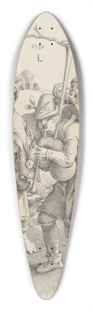 Pieter Holsteyn II - Till Eulenspiegel 39.3 inch art pintail longboard deck