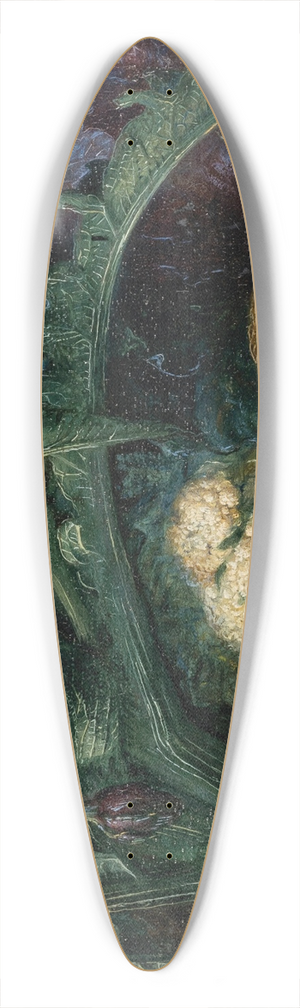 Pieter Snyers - Artichokes, apples and melons on a ledge 39.3 inch art pintail longboard deck
