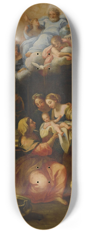 Giuseppe Bartolomeo Chiari - The Birth Of The Virgin 8.25 inch art skate deck Giuseppe Bartolomeo Chiari - The Birth Of The Virgin 8.25 inch art skate deck