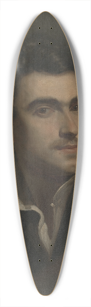 Pieter van Hanselaere - Self-portrait 39.3 inch art pintail longboard deck