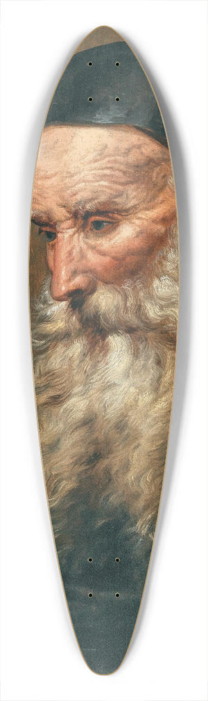 Pieter Van Mol - A Bearded Man 39.3 inch art pintail longboard deck