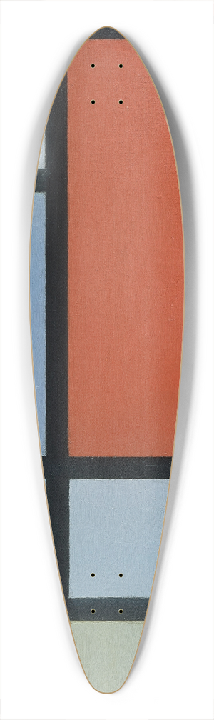Piet Mondrian - Composition 39.3 inch art pintail longboard deck