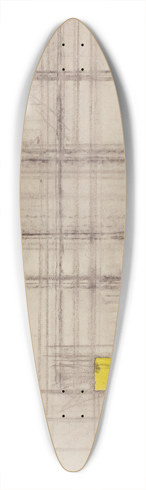 Piet Mondrian - Study for a Composition 39.3 inch art pintail longboard deck