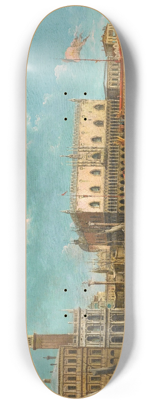 Giuseppe Bernardino Bison - The Bucintoro at the Molo, Venice, on Ascension Day 8.25 inch art skate deck