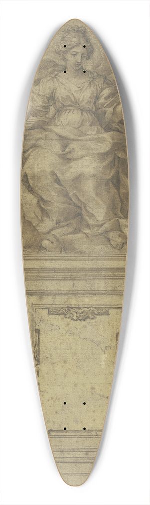 Pietro da Cortona - Moderation 39.3 inch art pintail longboard deck