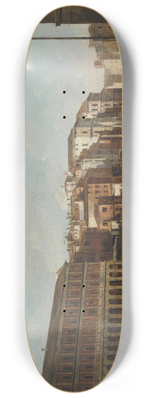 Giuseppe Bernardino Bison - Venedig Canal Grande mit Fabbriche Nuove 8.25 inch art skate deck