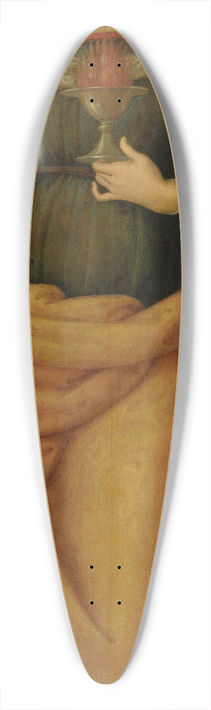 Pietro Perugino - Saint Lucy 39.3 inch art pintail longboard deck