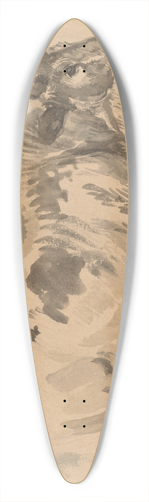 Piotr Michaowski - Study of Simentaler breed bull 39.3 inch art pintail longboard deck