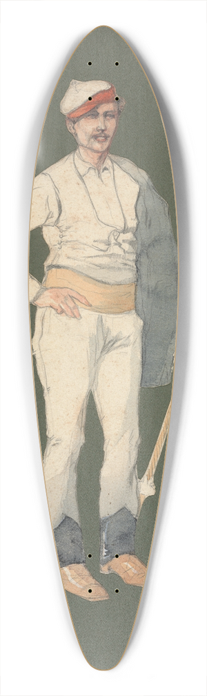Pipein Gamba - Birocciaio 39.3 inch art pintail longboard deck