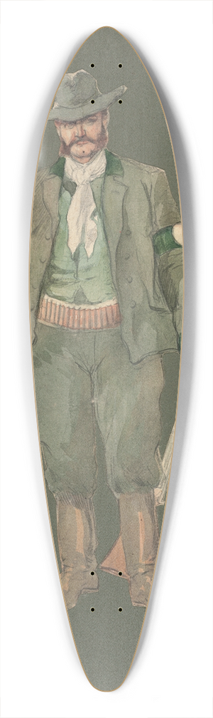 Pipein Gamba - Campiere 39.3 inch art pintail longboard deck
