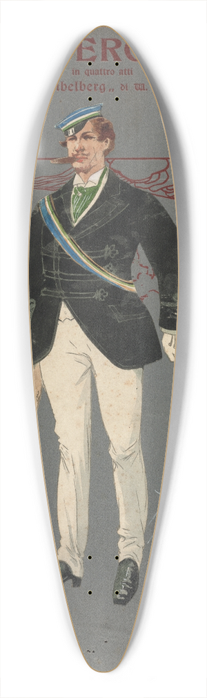 Pipein Gamba - Studenti (atto I) 39.3 inch art pintail longboard deck