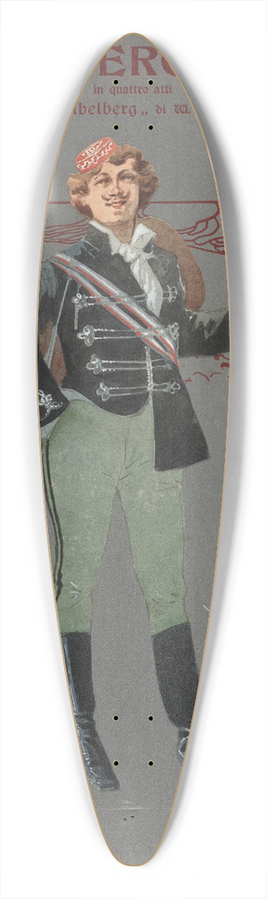 Pipein Gamba - Studenti (atto I e II) 39.3 inch art pintail longboard deck