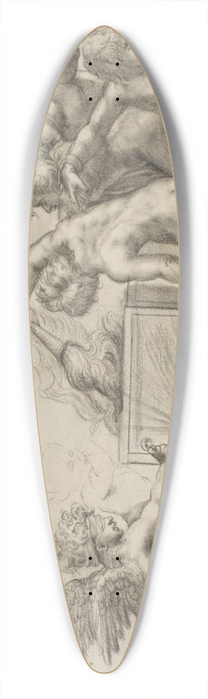 Pirro Ligorio - Allegori over blind krlighed 39.3 inch art pintail longboard deck