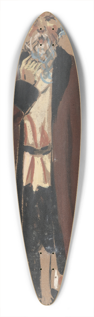 Plinio Codognato - Ivan Damacco 39.3 inch art pintail longboard deck