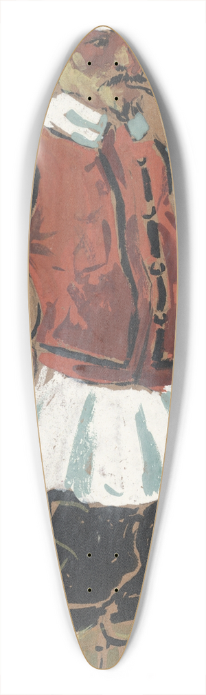 Plinio Codognato - Pietro (crossed out) 39.3 inch art pintail longboard deck