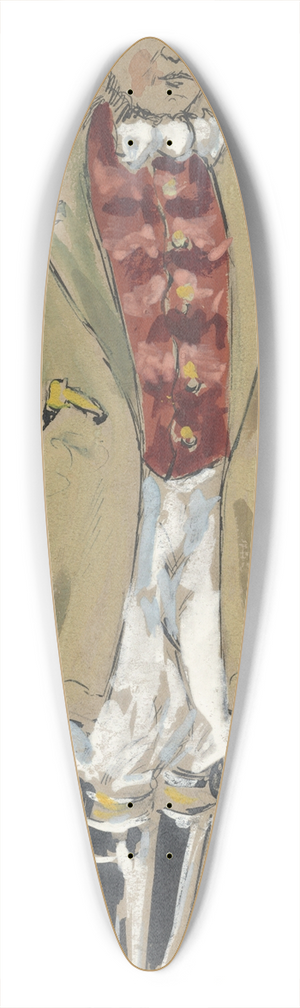 Plinio Codognato - Tropatchoh 39.3 inch art pintail longboard deck