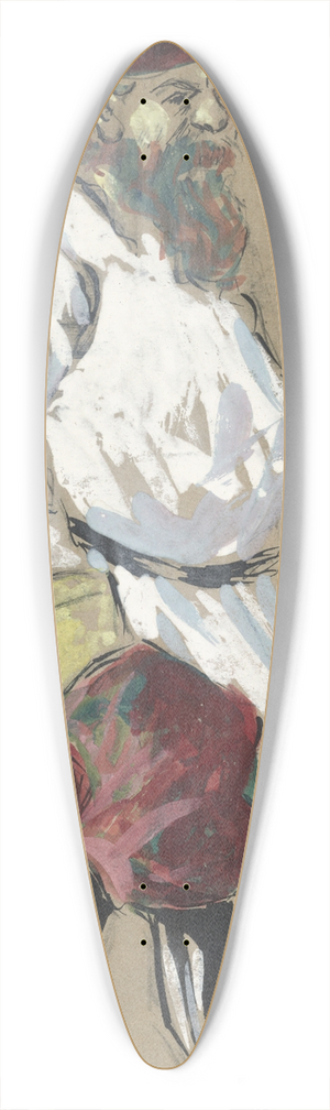 Plinio Codognato - Yegor (crossed out) 39.3 inch art pintail longboard deck