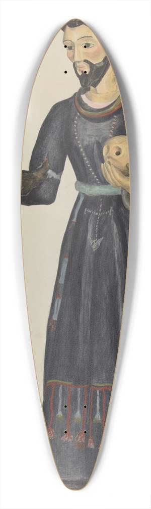 Polly Duncan - Santo (Bulto) 39.3 inch art pintail longboard deck