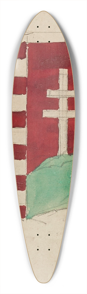 Prosper Lafaye - Blason 39.3 inch art pintail longboard deck
