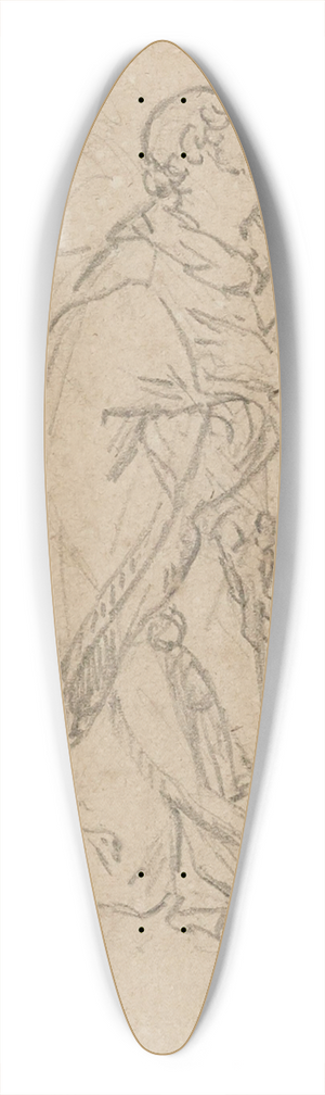 Prosper Lafaye - Saint Etienne 39.3 inch art pintail longboard deck