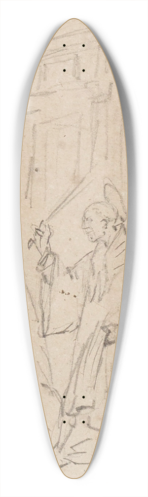 Prosper Lafaye - Scne de la vie de Saint Benot 39.3 inch art pintail longboard deck