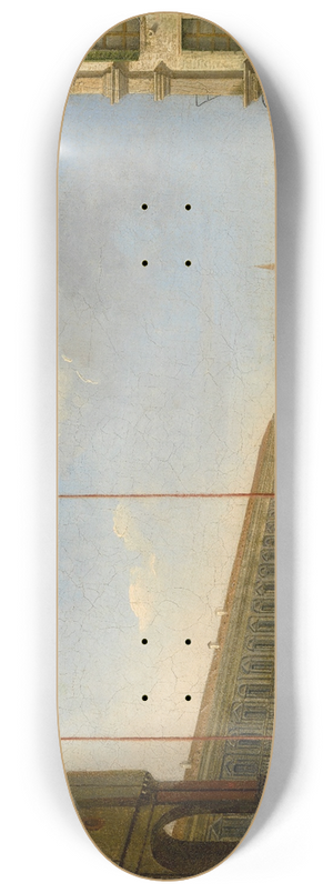 Giuseppe Canella - Venice, A View Of Piazza San Marco From Piazzetta Dei Leoncini 8.25 inch art skate deck
