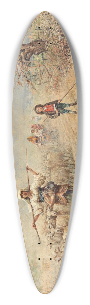 Rafael Senet y Perez - Heimkehr der Herde 39.3 inch art pintail longboard deck