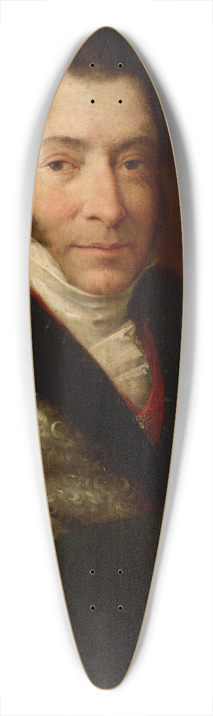 Rafa Hadziewicz - Portrait of Jzef Brodowski 39.3 inch art pintail longboard deck