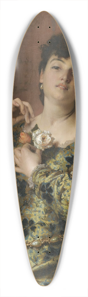 Raffaele Giannetti - The finishing touch 39.3 inch art pintail longboard deck