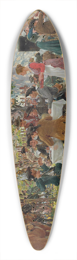 Raffaello Sorbi - The Huntsmens Lunch 39.3 inch art pintail longboard deck