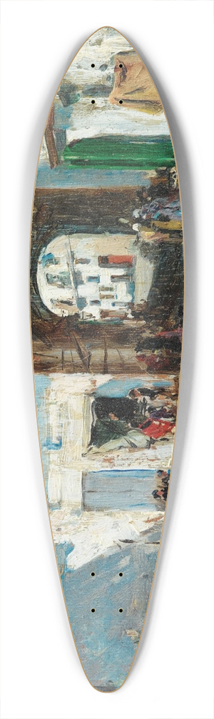 Raimundo de Madrazo y Garreta - Scne de rue 39.3 inch art pintail longboard deck