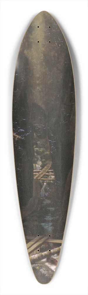 Ralph Albert Blakelock - The Boulder and the Flume 39.3 inch art pintail longboard deck