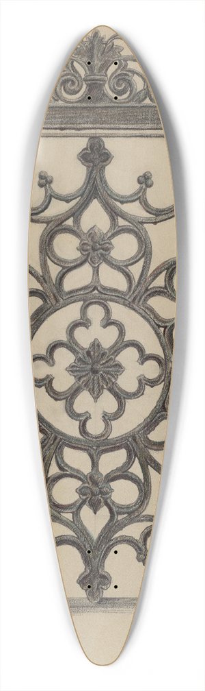 Ralph Atkinson - Cast Iron Gate 39.3 inch art pintail longboard deck