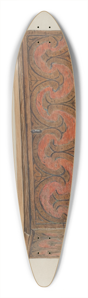 Ralph Boyer - Small Carved Chest 39.3 inch art pintail longboard deck