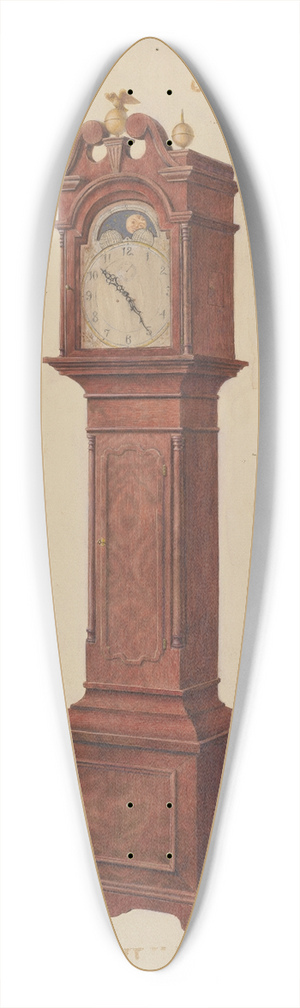 Ralph Morton - Grandfathers Clock 39.3 inch art pintail longboard deck