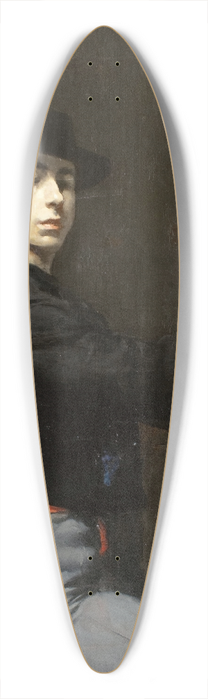 Ramn Casas - Self-portrait 39.3 inch art pintail longboard deck