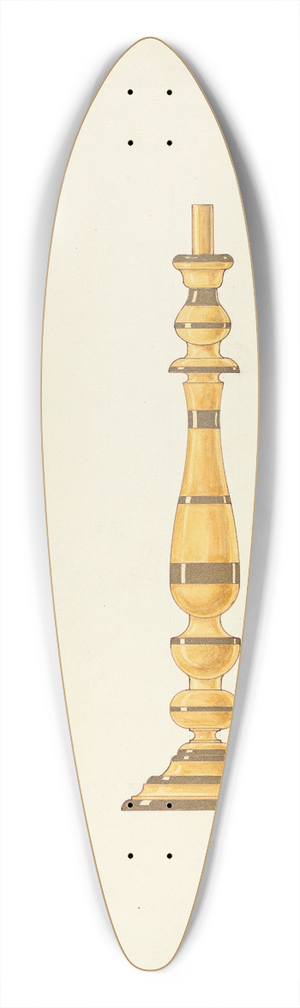 Randolph F. Miller - Candlestick 39.3 inch art pintail longboard deck