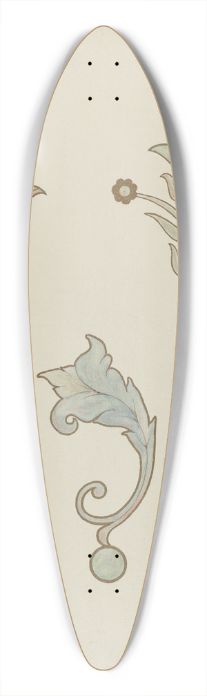 Randolph F. Miller - Painted Ceiling Decorations 39.3 inch art pintail longboard deck