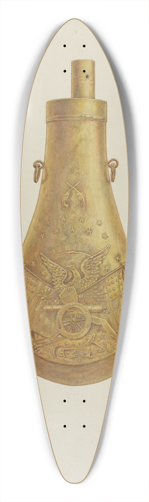 Randolph F. Miller - Powder Flask 39.3 inch art pintail longboard deck