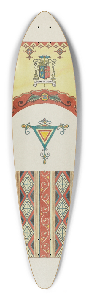 Randolph F. Miller - Wall and Ceiling Decorations 39.3 inch art pintail longboard deck