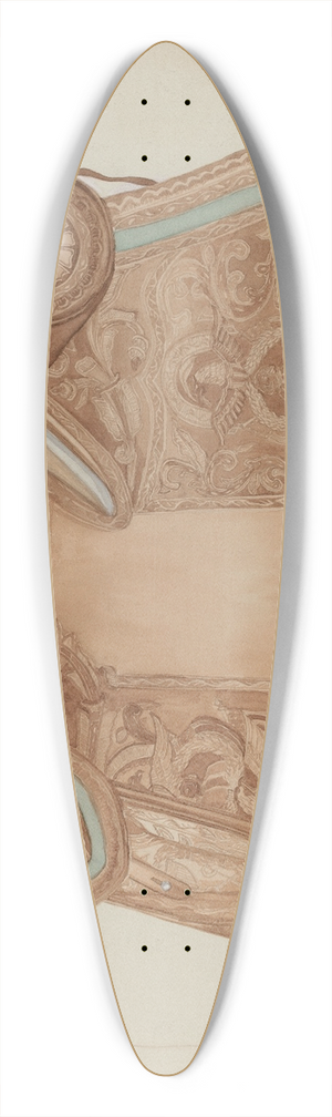 Ranka S. Woods - Saddle 39.3 inch art pintail longboard deck