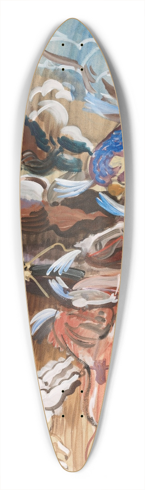 Raoul Dufy - Chevaux de cirque 39.3 inch art pintail longboard deck