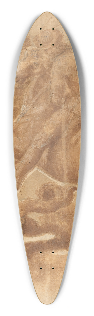 Raphael - Saint George and the Dragon 39.3 inch art pintail longboard deck