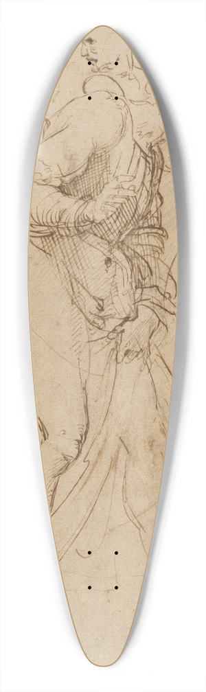 Raphael - Studies for the Disputa 39.3 inch art pintail longboard deck