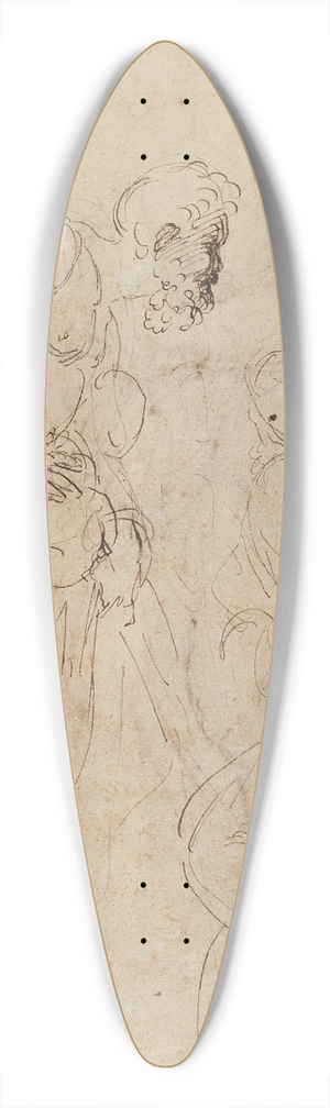 Raphael - Studies for the Disputa 39.3 inch art pintail longboard deck