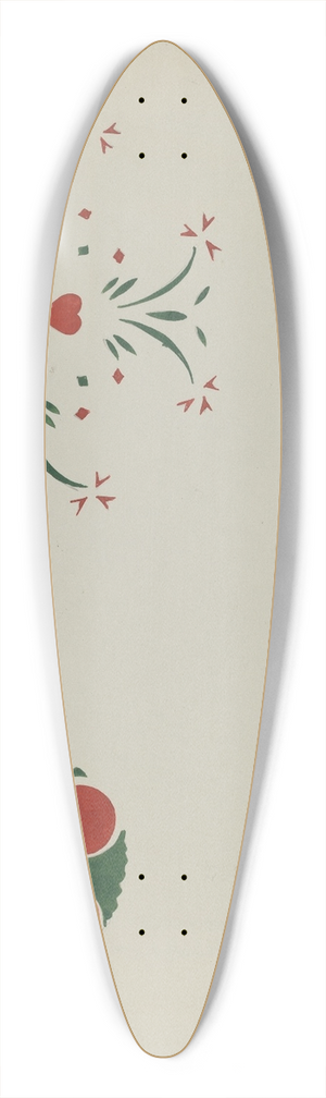 Ray Holden - Stencilled Wall 39.3 inch art pintail longboard deck