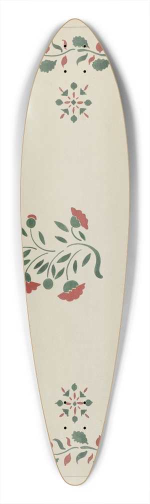 Ray Holden - Wall Stencil (From an Inn) 39.3 inch art pintail longboard deck