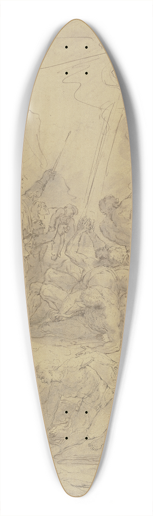 Raymond Lafage - Mose und die eherne Schlange 39.3 inch art pintail longboard deck